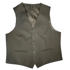 Van Heusen Black Tuxedo Vest Waistcoat Size Medium